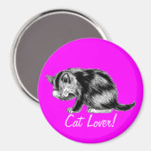 Tabby Kitten Cat-lover Art Magnet Magneet (Voorkant / Achterkant)