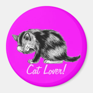 Tabby Kitten Cat-lover Art Magnet Magneet