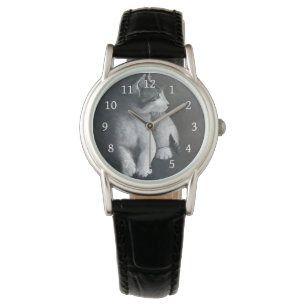 Tabby Kitten Horloge