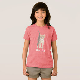 Tabby Kitten Meisje Tri-Blend Shirt