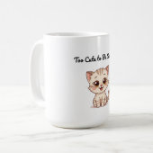 Tabby Kitten Mug – Cute Cartoon (Devant gauche)