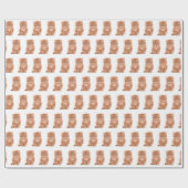 Tabby Kitten op wit Cadeaupapier (Vlak)