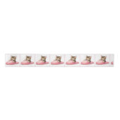 Tabby Kitten Sleeping in a Pink Slipper Lint (Voorkant)
