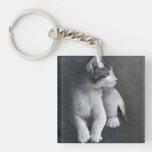 Tabby Kitten Sleutelhanger (Voorkant)