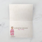 Tabby kitten verjaardagshumor kaart (Binnen)