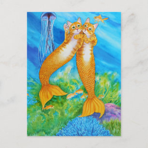 Tabby MerCats Briefkaart