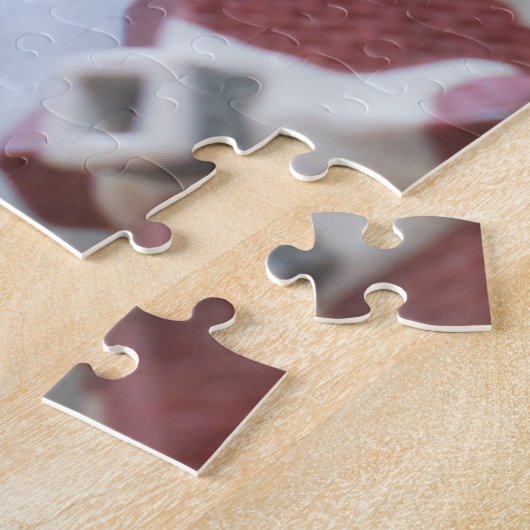 tabby noël puzzle de chat (Côté)