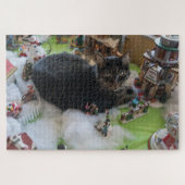 tabby noël puzzle de chat (Horizontal)