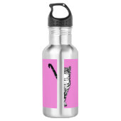 Tabby noir et blanc Chats Chats Bouteille d'eau ro (Dos)