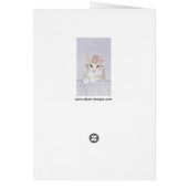 Tabby Orange Kitten Peinture - Art Chat original (Dos)
