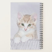Tabby Orange Kitten Peinture - Art Chat original (Dos)