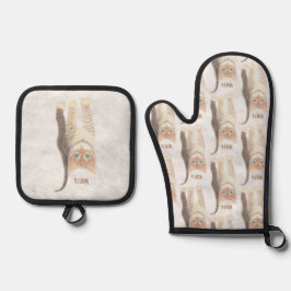 Tabby Ovenwant & Pannenlap Set