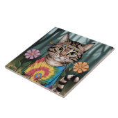 Tabby Peace Chat Carreaux décoratifs (Côté)