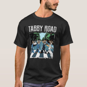 Tabby Road Voor Kattenliefhebbers En Oude Rock Woo T-shirt
