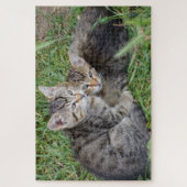 Tabby Sisters Jigsaw Puzzle (Vertical)