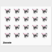 Tabby Stickers Chat Cute chats Sticker Merci (Feuille)
