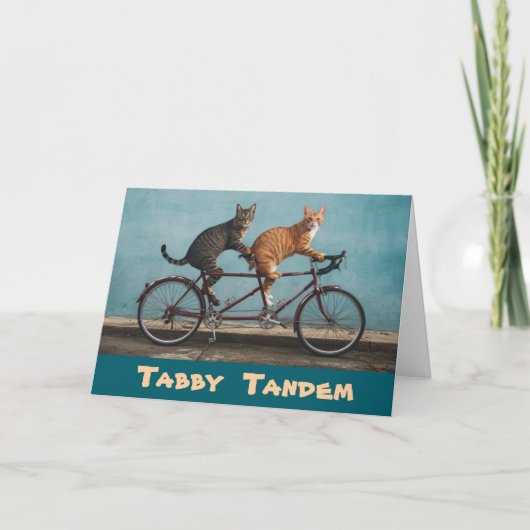 Tabby Tandem Kaart (Voorkant)