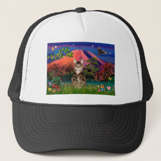 Tabby Tijgerkat - Mt Fuji 's Nachts Trucker Pet