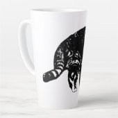 Tabby Under Holiday Lights Latte Mok (Linkerhoek)