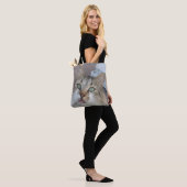 Tabby White Cat Canvas tas (Op model)