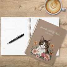 Tabbykat bloemmotief
