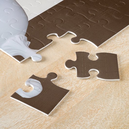 Tabbykat in bad legpuzzel (Zijkant)