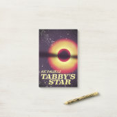 Tabby's ster ruimteposter post-it® notes (Op bureau)