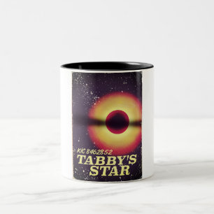 Tabby's ster ruimteposter tweekleurige koffiemok