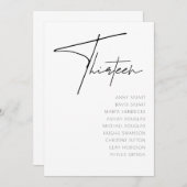 Tabel 13 sjabloon voor moderne weddenschappen kaart (Voorkant / Achterkant)