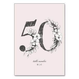 Tabel 50 Prachtige, dunne, dunne, dunne Kaart