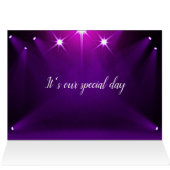 Tabel # 5 Kaart - In het Spotlight Wedding / Parti (Binnen Horizontaal (Boven))