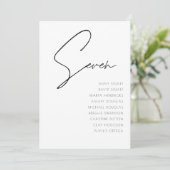 Tabel 7 sjabloon voor moderne weddenschappen kaart (Staand voorkant)