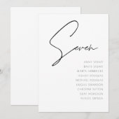 Tabel 7 sjabloon voor moderne weddenschappen kaart (Voorkant / Achterkant)