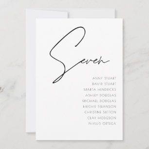 Tabel 7 sjabloon voor moderne weddenschappen kaart