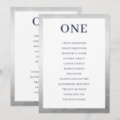 TABEL AANTAL Zitplaatsen Grafiek eenvoudig zwart z Kaart (Voorkant / Achterkant)