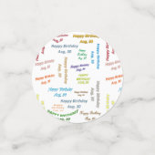 Tabel Confetti augustus, 30 september (Kleine voorkant)