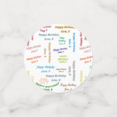 Tabel Confetti juni, 8 zondag (Kleine voorkant)