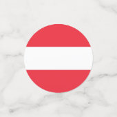 Tabel confetti met de vlag van Oostenrijk (Kleine voorkant)