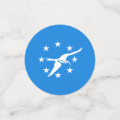 Tabel confetti met vlag van Corpus Christi, Texas (Kleine voorkant)