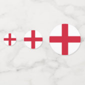 Tabel confetti met vlag van Groot-Brittannië (Achterkanten)