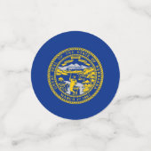 Tabel confetti met vlag van Nebraska (Kleine voorkant)