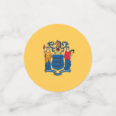 Tabel confetti met vlag van New Jersey (Kleine voorkant)