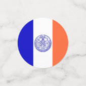 Tabel confetti met vlag van New York City (Kleine voorkant)