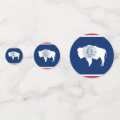 Tabel confetti met vlag Wyoming (Voorkanten)