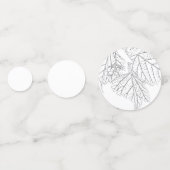 Tabel confetti sjabloon (Achterkanten)