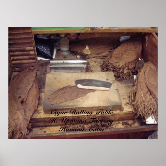 Tabel en gereedschap, Cigar Rolling TableH. Upmann Poster (Voorkant)