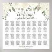 Tabel Ivoor-wit rozen weddenschappen Poster (Voorkant)