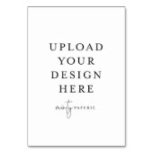 Tabel Kaart - 3,5-inch x 5-inch portret (Achterkant)