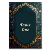 Tabel Kaart nummers floral ontwerp (Achterkant)