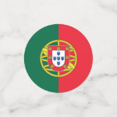 Tabel met de vlag van Portugal Confetti (Kleine voorkant)